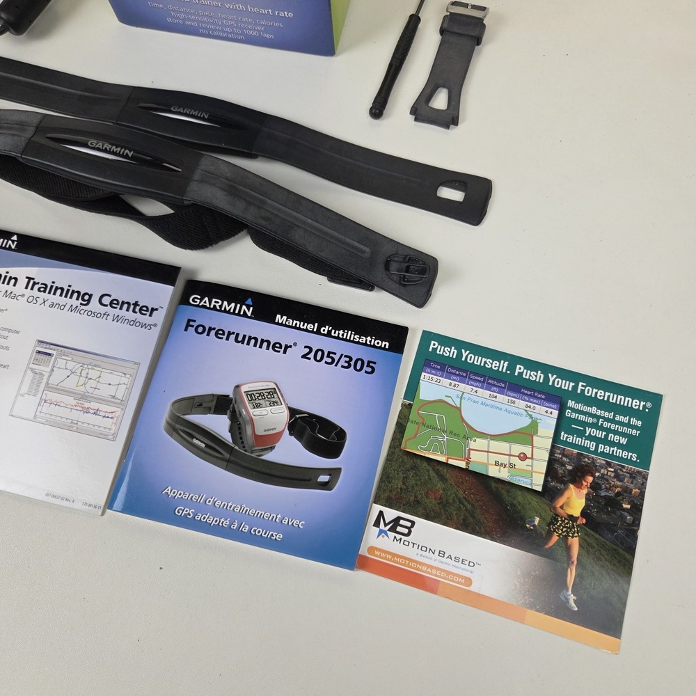 Garmin Forerunner 305 GPS Sports Watch Running w/ Charger + Box Vintage - Picture 5 of 15